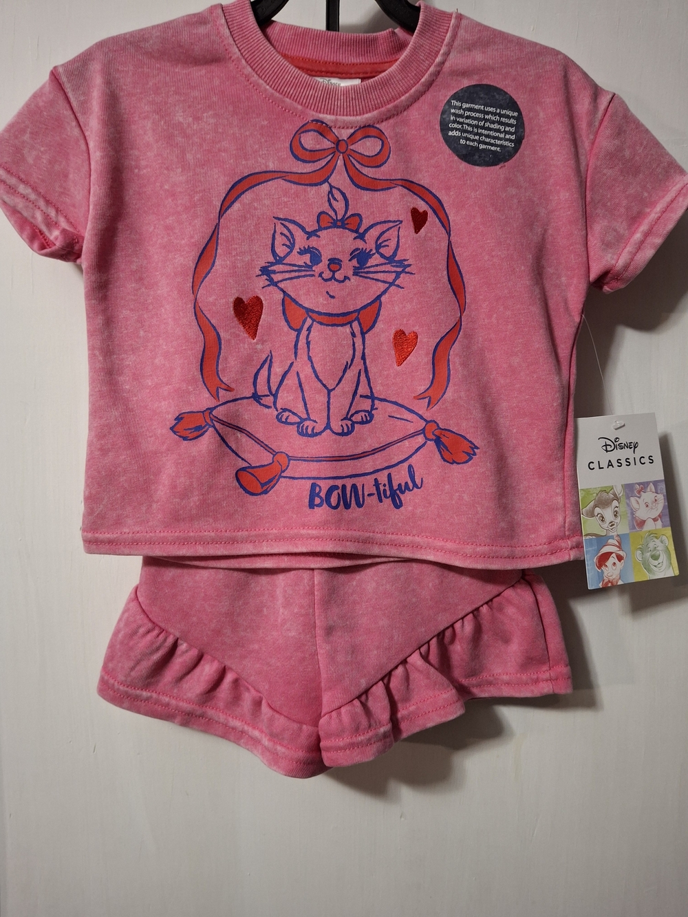 Disneys Aristocat Tshirt and Shorts Set. Size 12 Months